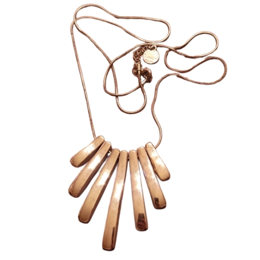 Long Liz Claiborne vintage silvertoned necklace